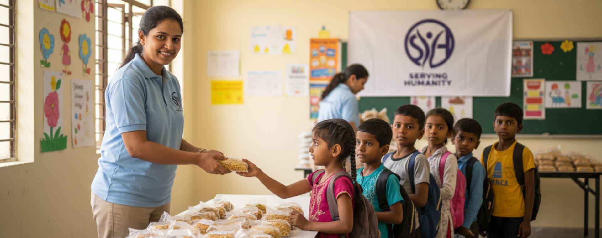 Group of sponsored children
